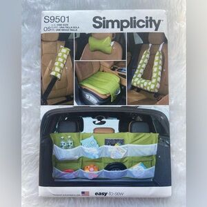 Simplicity S9501 - Car Accessories Sewing Pattern